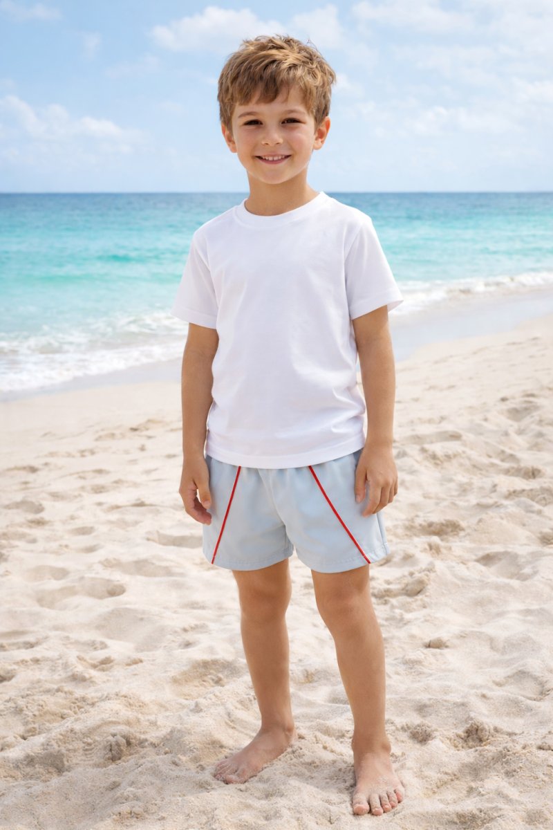 Short de Baño Polistre Microfibra Con Suspensor y Cintura Elastizada