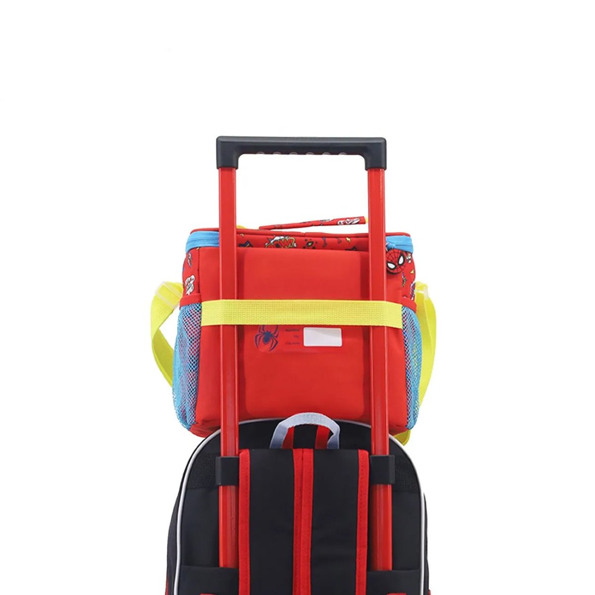 Lunchera Termica Spiderman Hombre Araña - Bolsillo Frontal En Relieve 3D