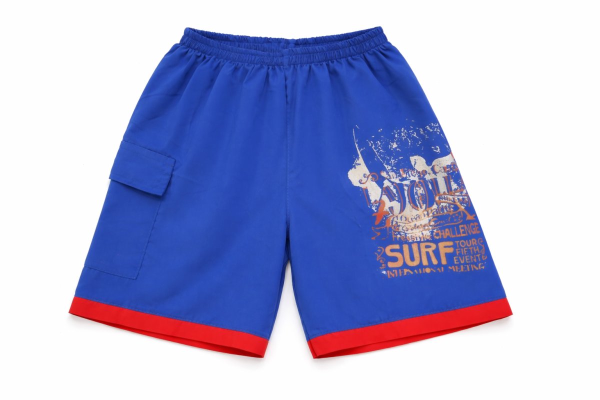 Short de Baño Estampado Microfibra Con Cintura Elastizada