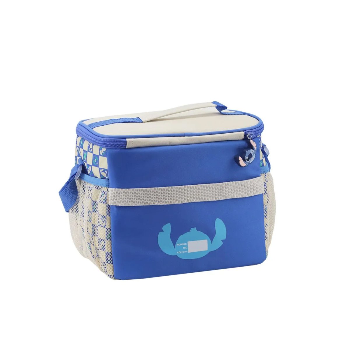 Lunchera Termica Stitch - Bolsillo Frontal En Relieve 3D