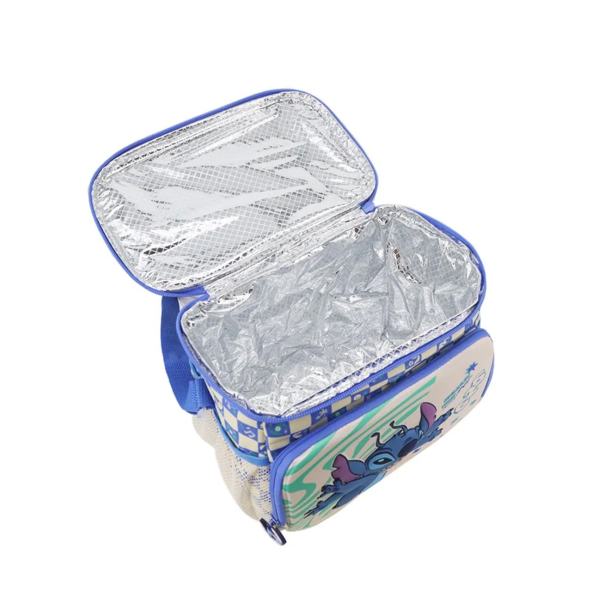 Lunchera Termica Stitch - Bolsillo Frontal En Relieve 3D