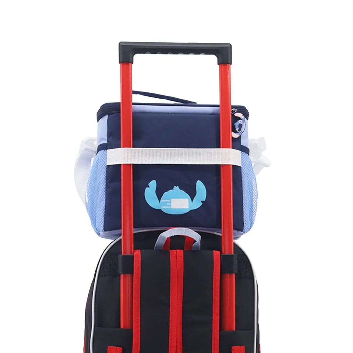 Lunchera Termica Stitch - Bolsillo Frontal En Relieve 3D