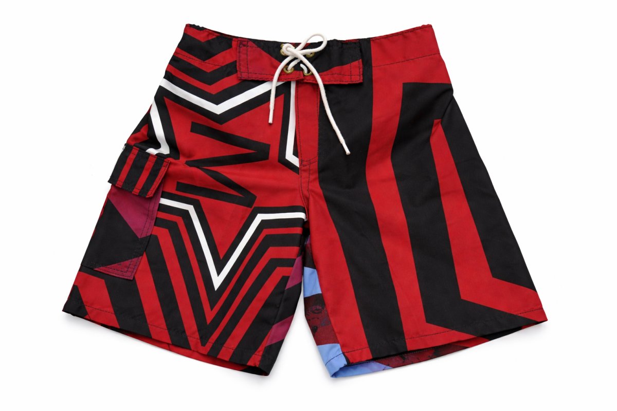 Bermuda de Baño Microfibra Tipo Surf Con Elastico y Con Suspensor