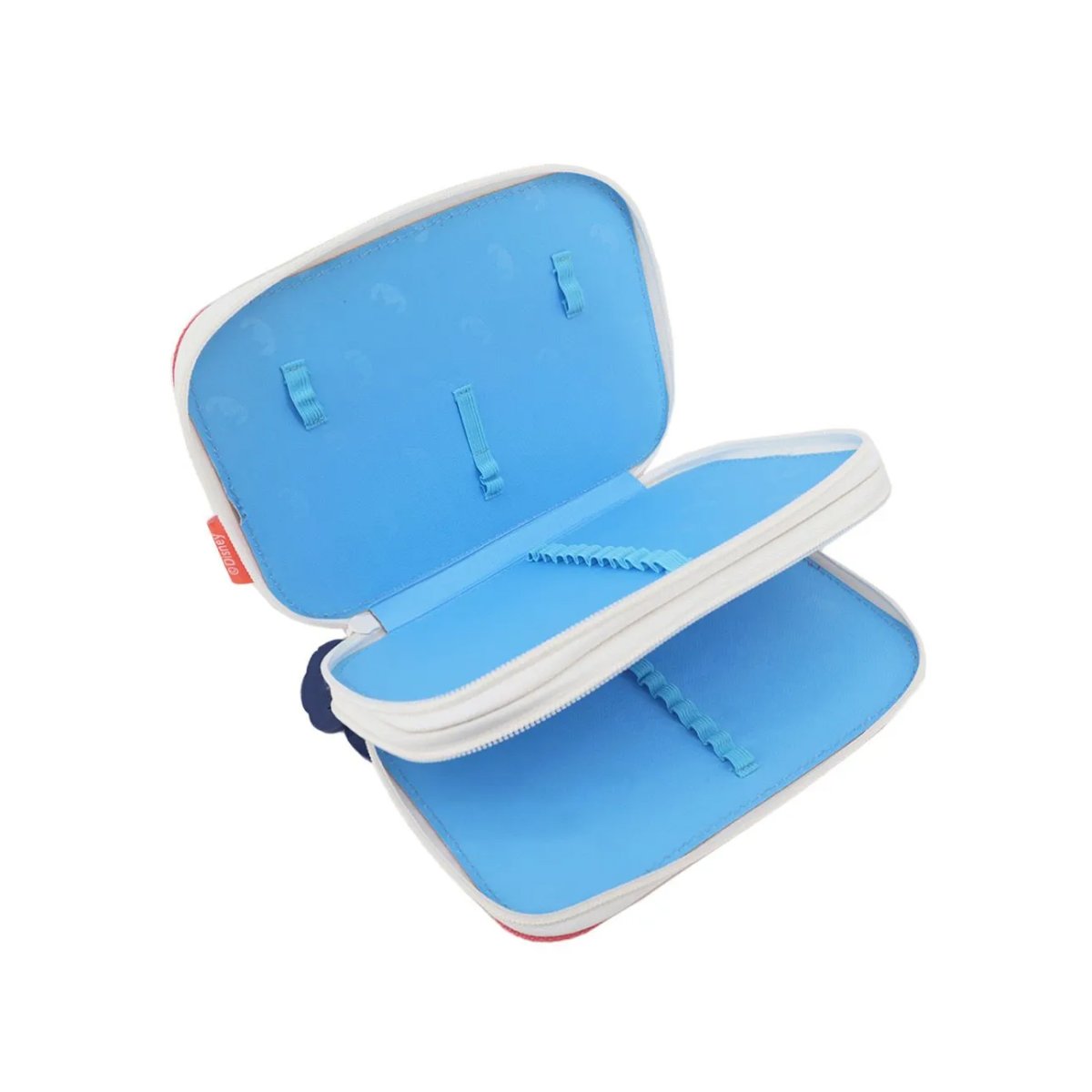 Cartuchera Stitch - 2 Divisiones - Frente Con Glitter