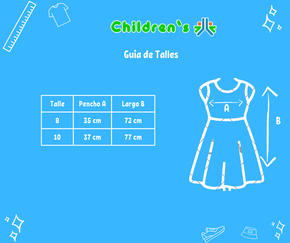 Guia de talles Jumper Colegial Sarga