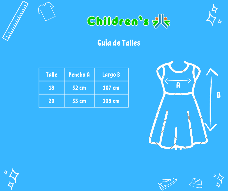 Guia de talles Jumper Colegial Sarga