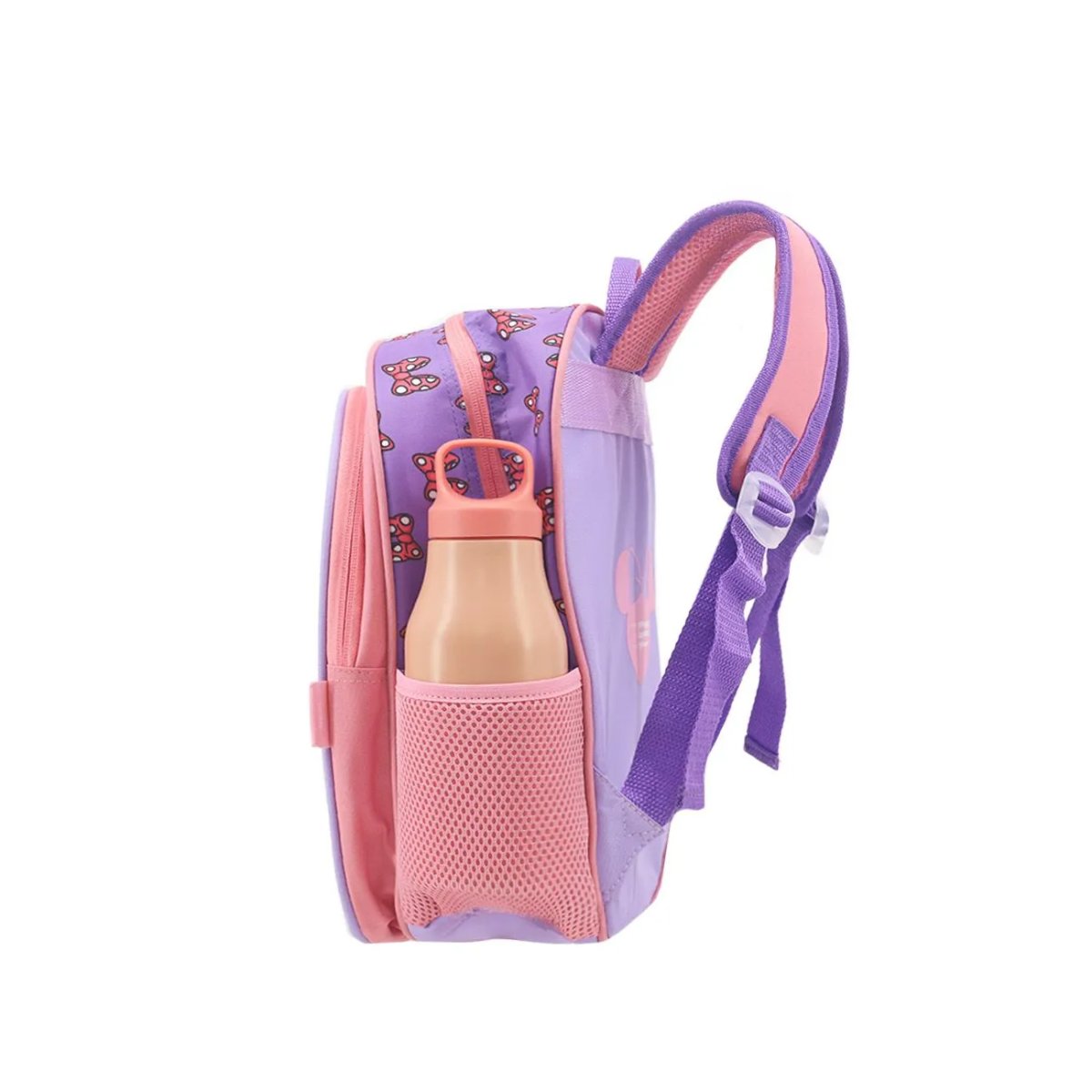 Mochila Espalda Jardin Minnie Mouse - Con Bolsillo Frontal - 14 Pulgadas