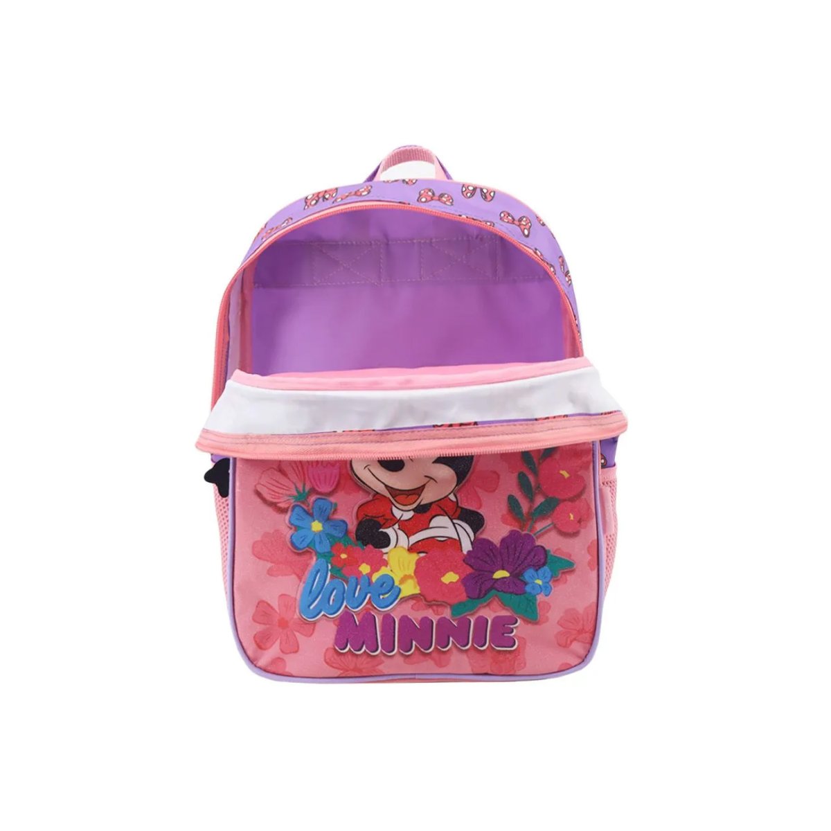 Mochila Espalda Jardin Minnie Mouse - Con Bolsillo Frontal - 14 Pulgadas