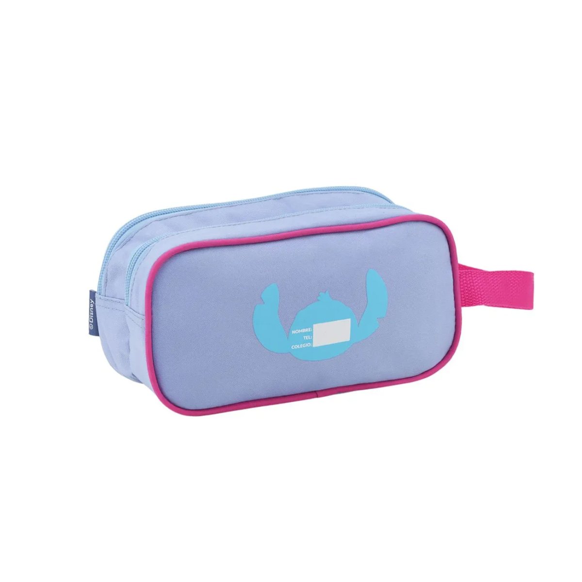 Cartuchera Stitch - 2 Cierres - Con Frente 3D
