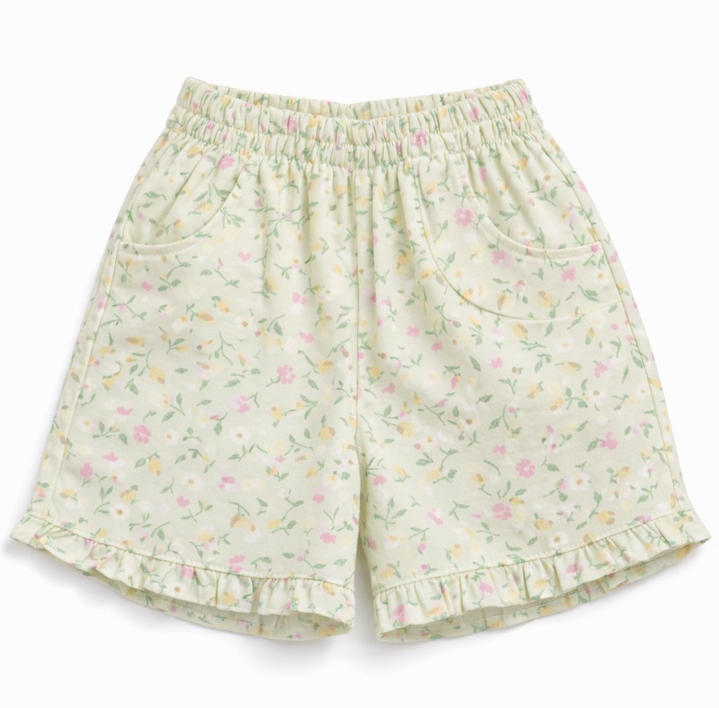 Short Pique Estampado Con Cintura Elastizado