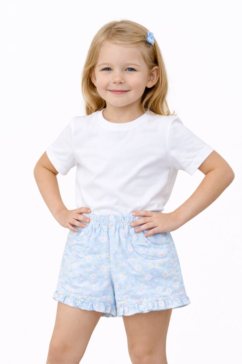 Short Pique Estampado Con Cintura Elastizado