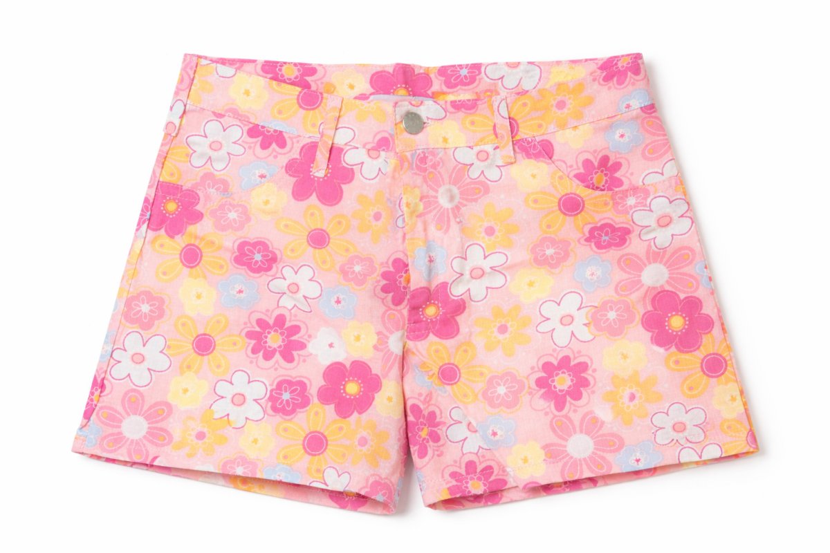 Short Tela Estampada Poplin