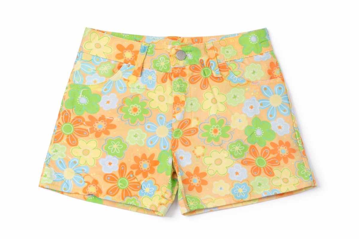 Short Tela Estampada Poplin