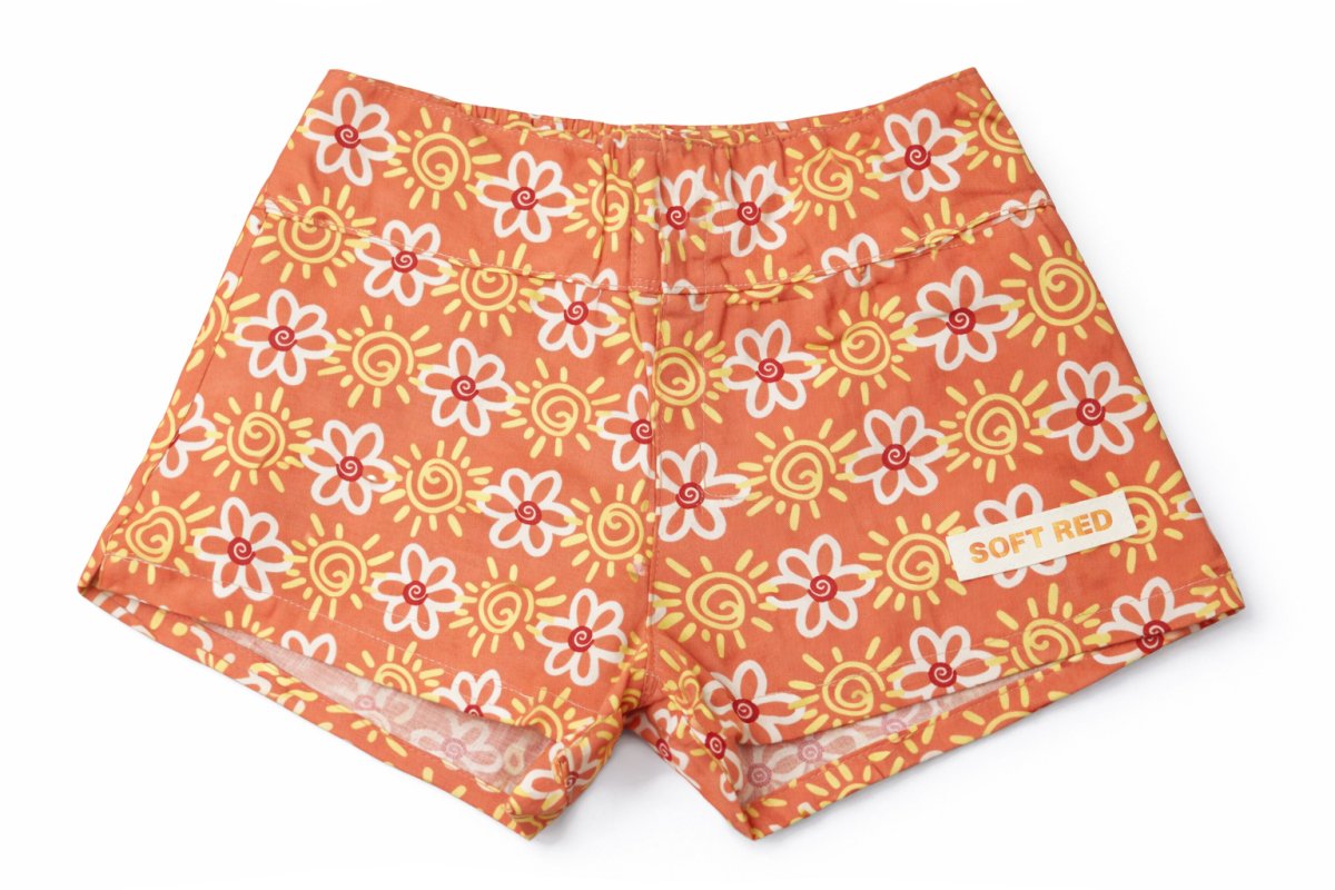 Short Tela Estampada Poplin