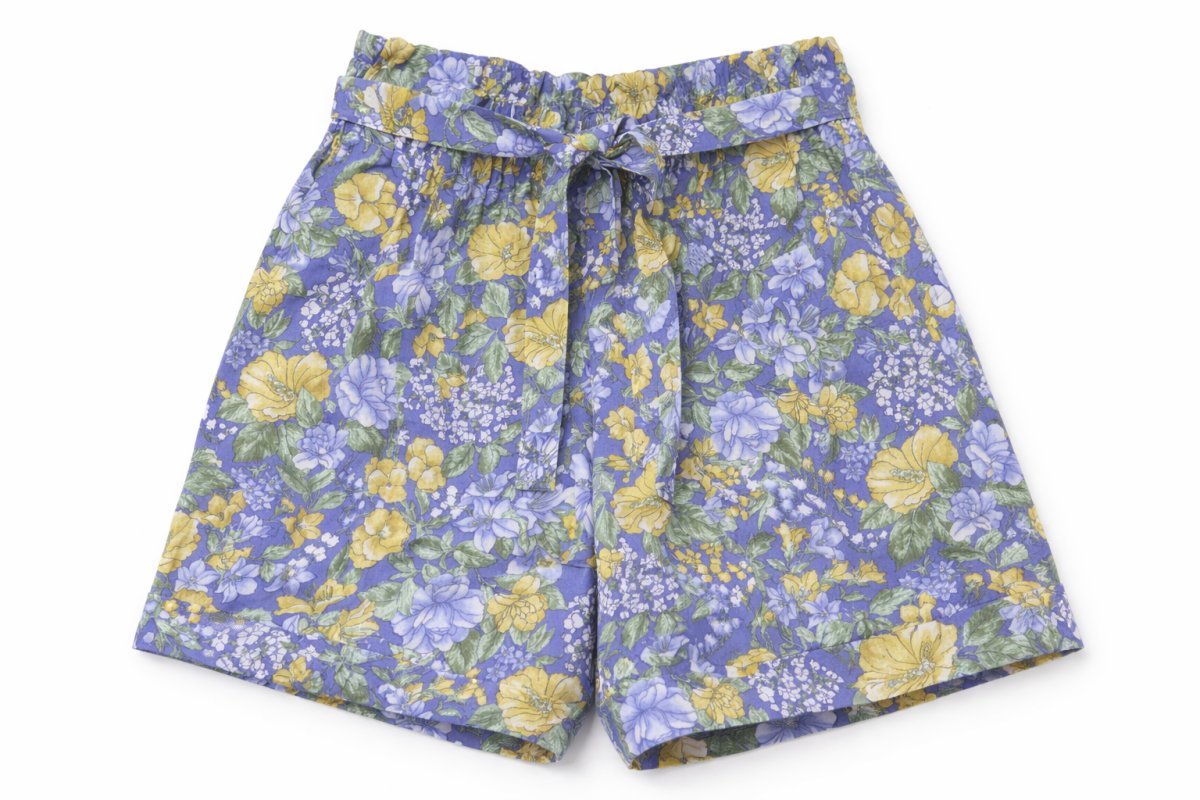 Short Con Cintura Elastizada Con lazo Poplin Estampado