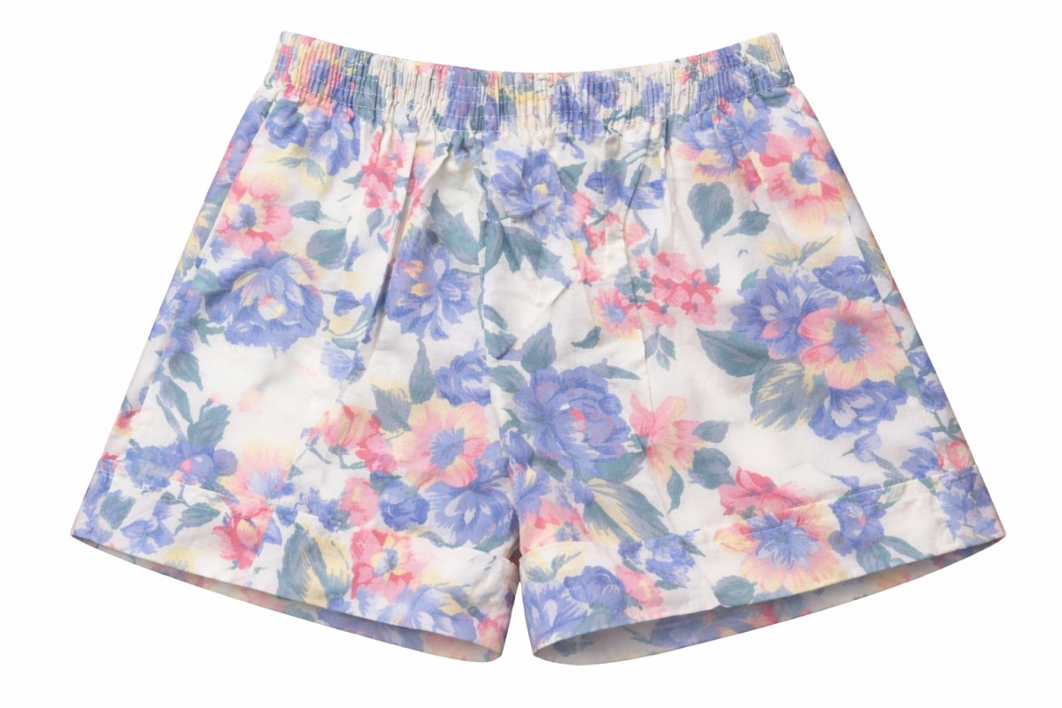 short poplin estampando cintura elastizada