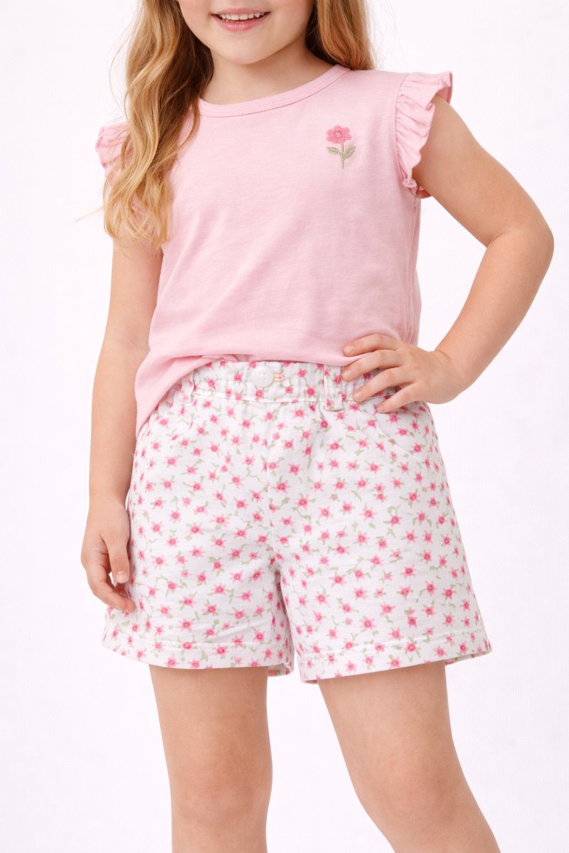 Short Fibrana Estampado