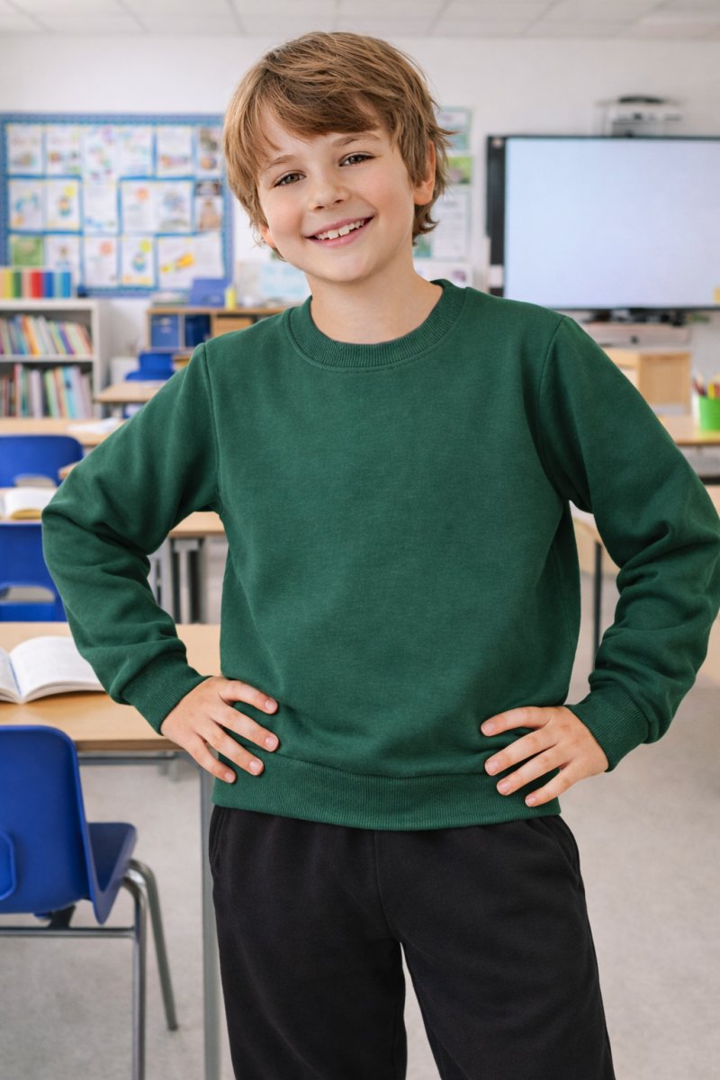 Buzo Algodon Colegial Friza Premium Cintura Elastizada