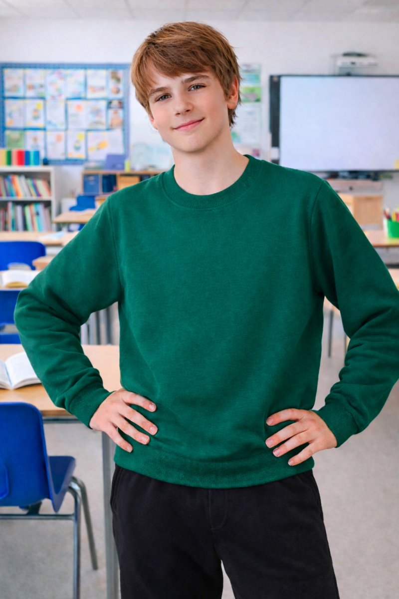 Buzo Algodon Colegial Friza Premium Cintura Elastizada