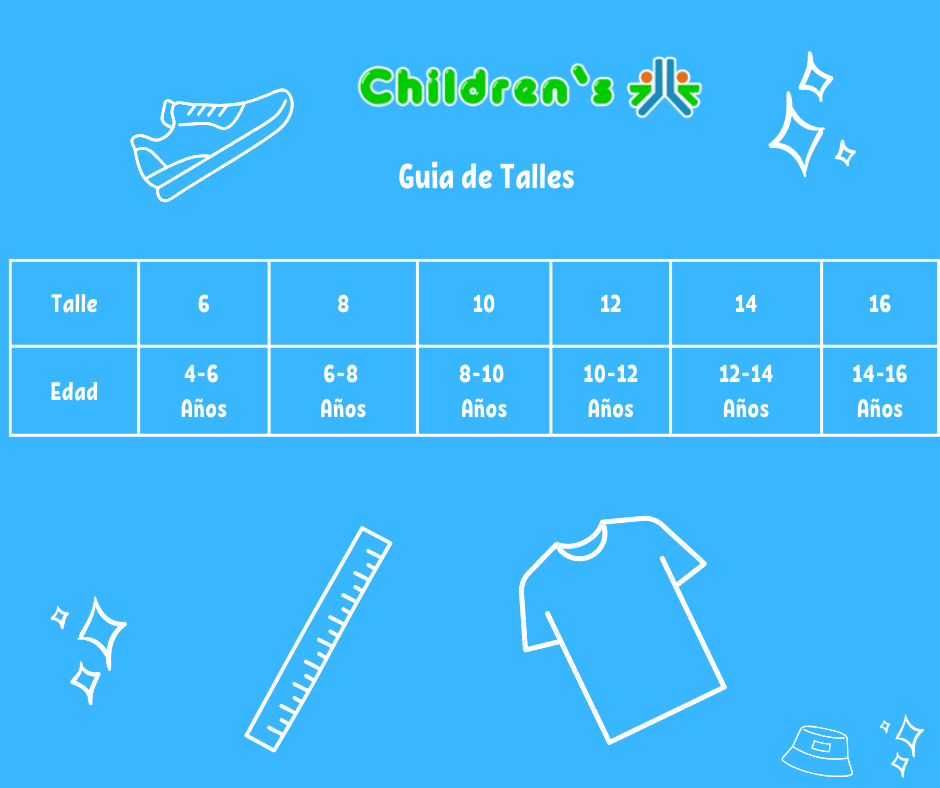 Guia de talles Bermuda Colegial Melange