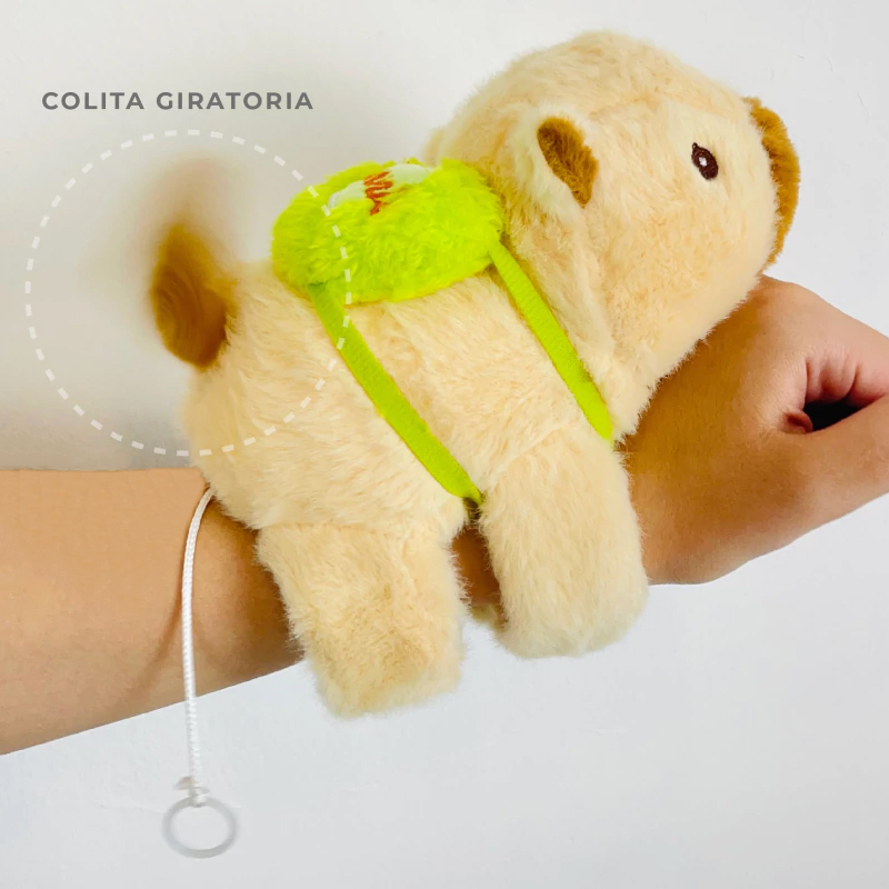 Peluche Capibara Carpincho Con Movimiento En La Cola - Pulsera - Brazalete