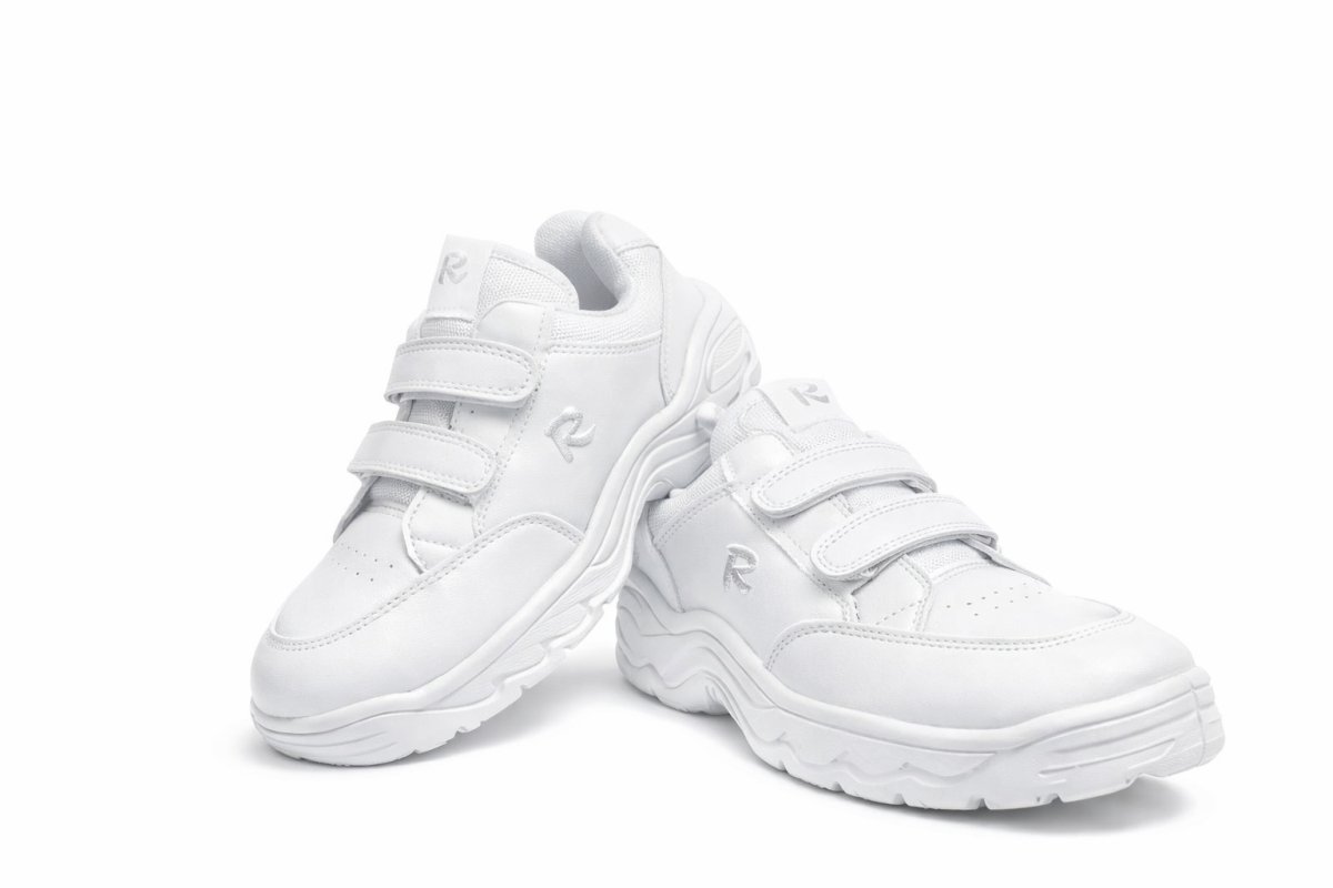 Zapatilla Cuerina Velcro base alta