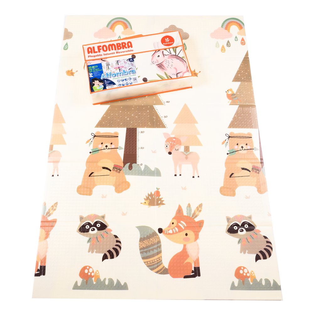 Alfombra Antigolpes Plegable Infantil Reversible 180 Cm X 120 Cm X 0.8 Cm