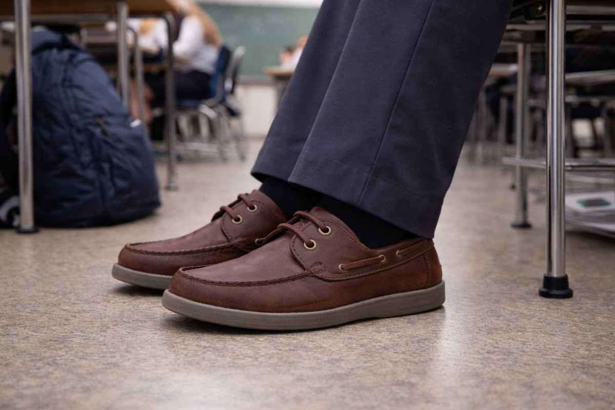 Zapato Calzado Colegial Nautico cordon