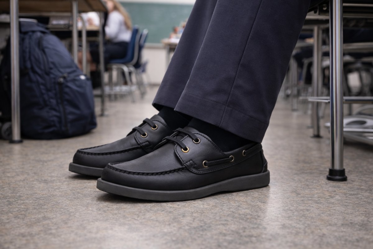 Zapato Calzado Colegial Nautico cordon