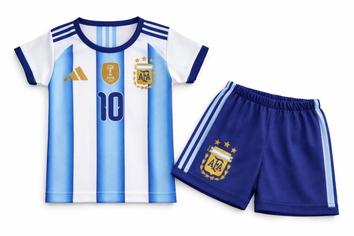 Conjunto Futbol  Argentina Messi  Remera / Short