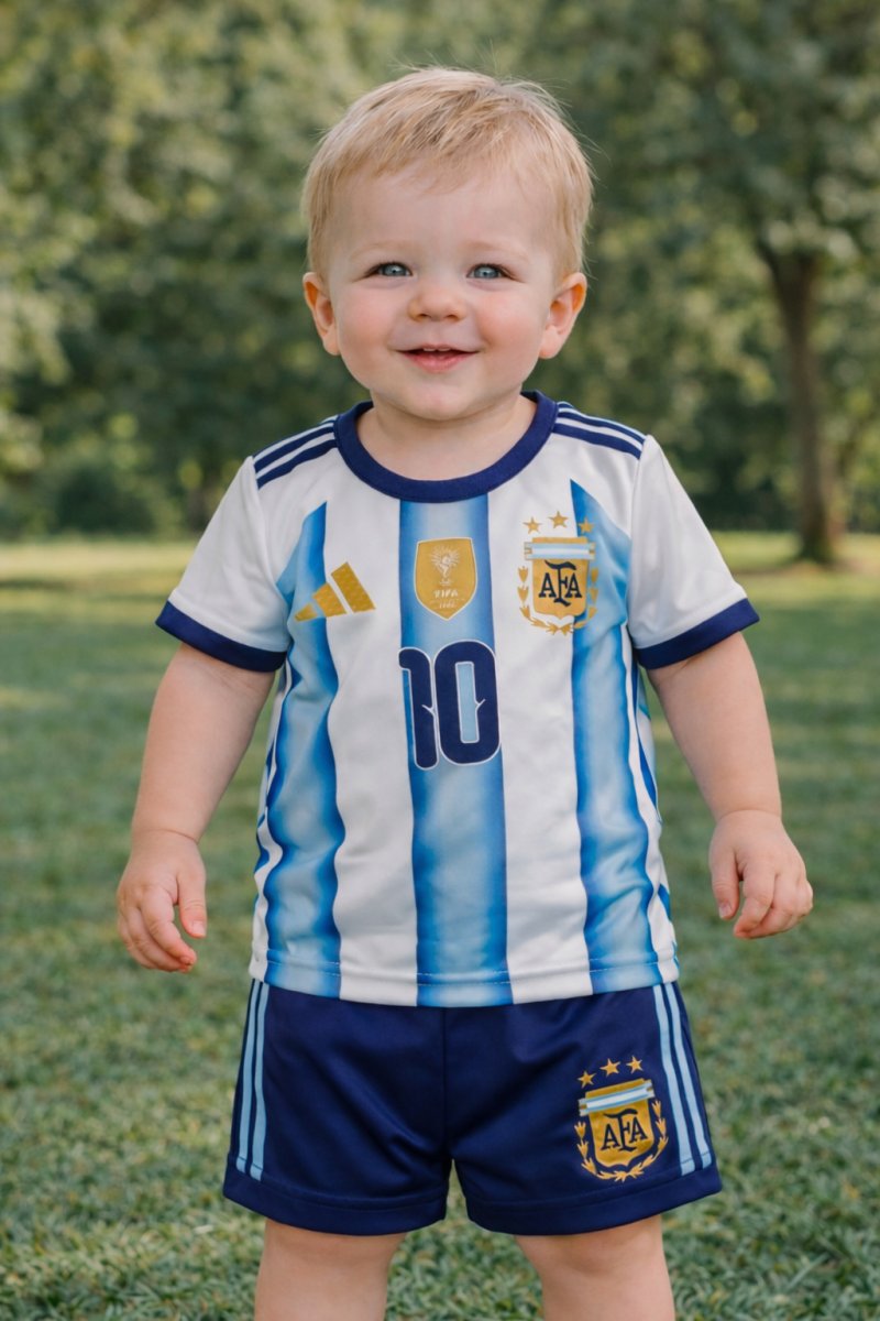 Conjunto Futbol  Argentina Messi  Remera / Short