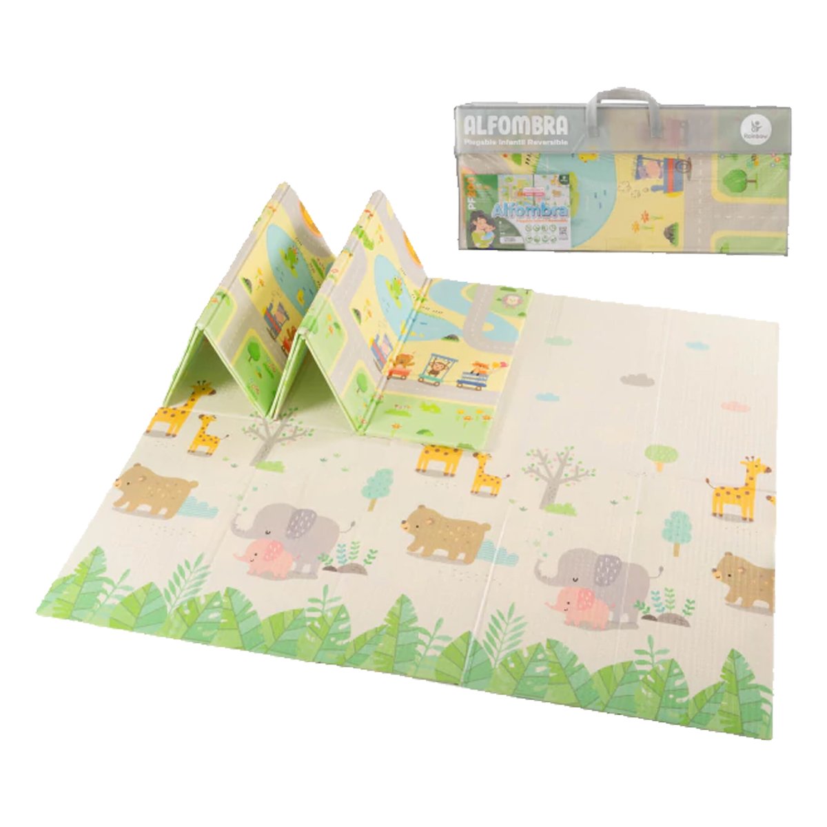 Alfombra Antigolpes Plegable Infantil Reversible 180Cm X 200Cm