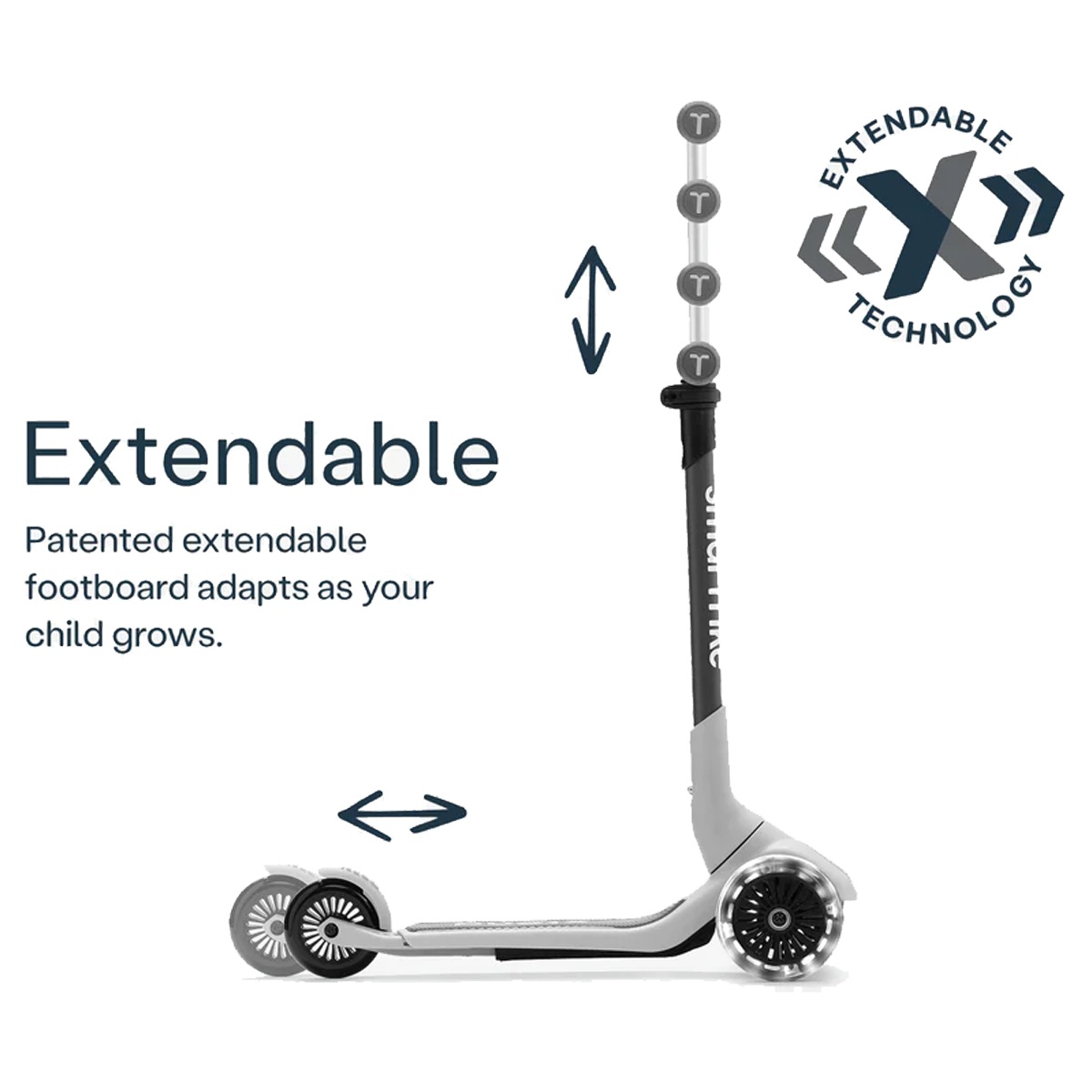 Monopatin 2 En 1 Xtend Mini-Ride Evolutivo Con Asiento