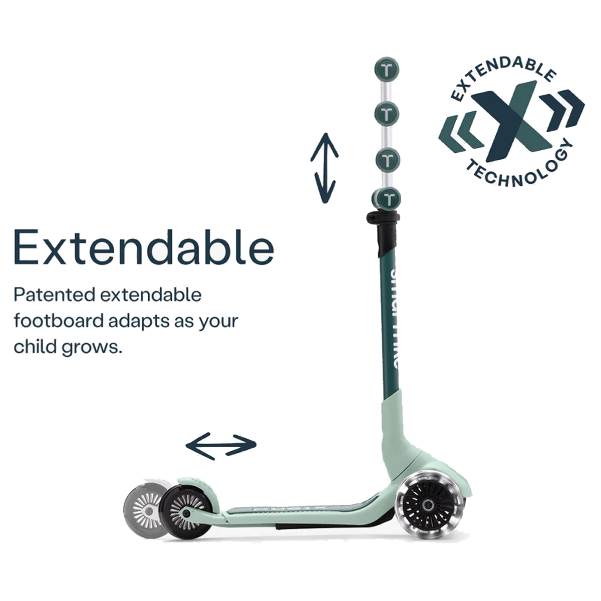 Monopatin 2 En 1 Xtend Mini-Ride Evolutivo Con Asiento