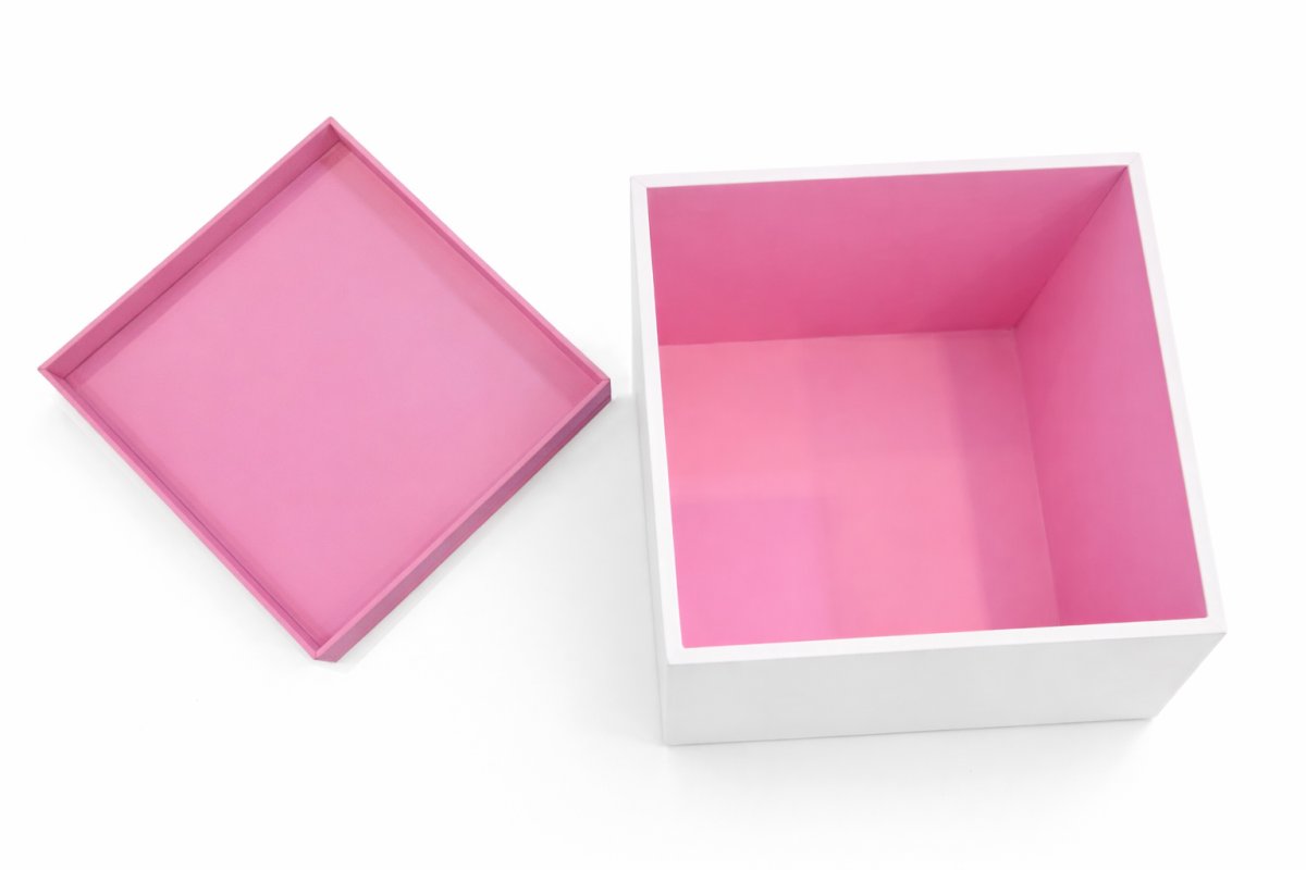 Caja de Madera Artesanal con Tapa Decorado a Mano