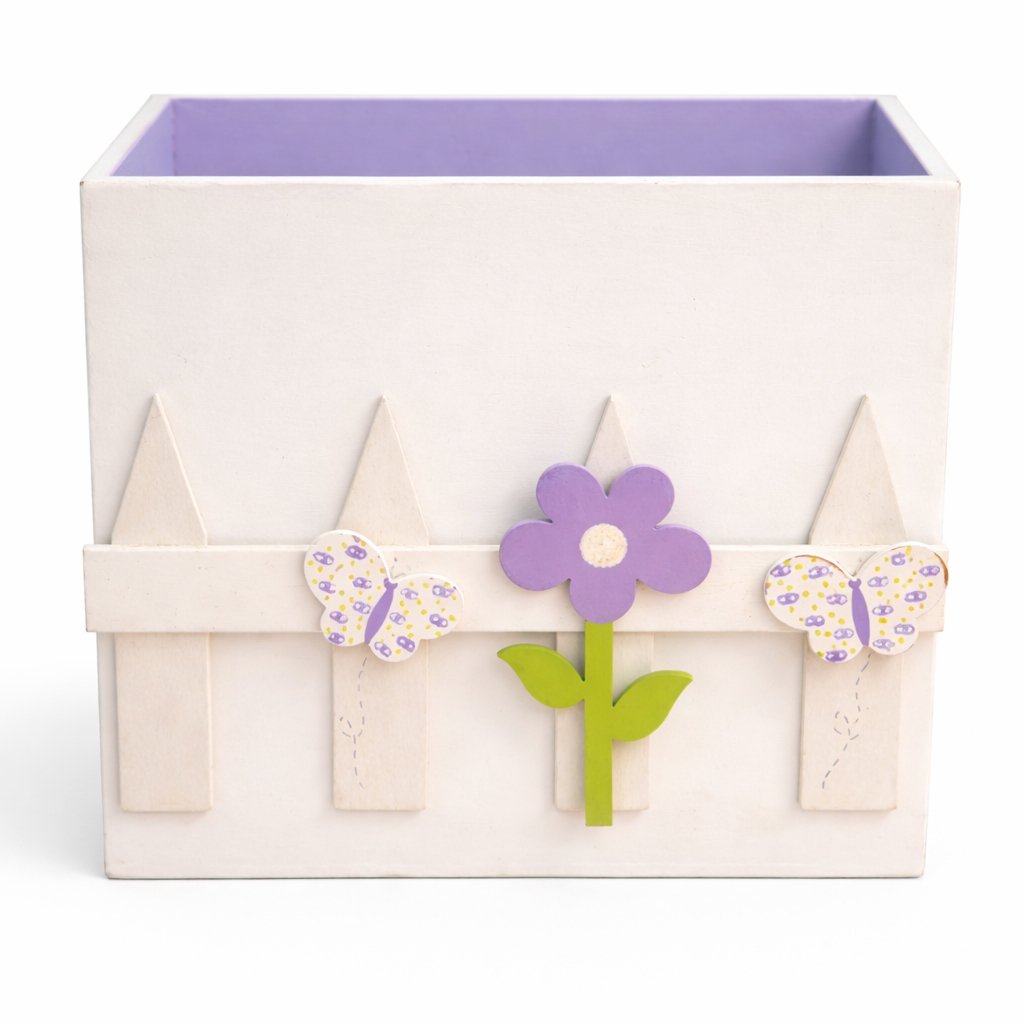 Caja de Madera Artesanal con Tapa Decorado a Mano