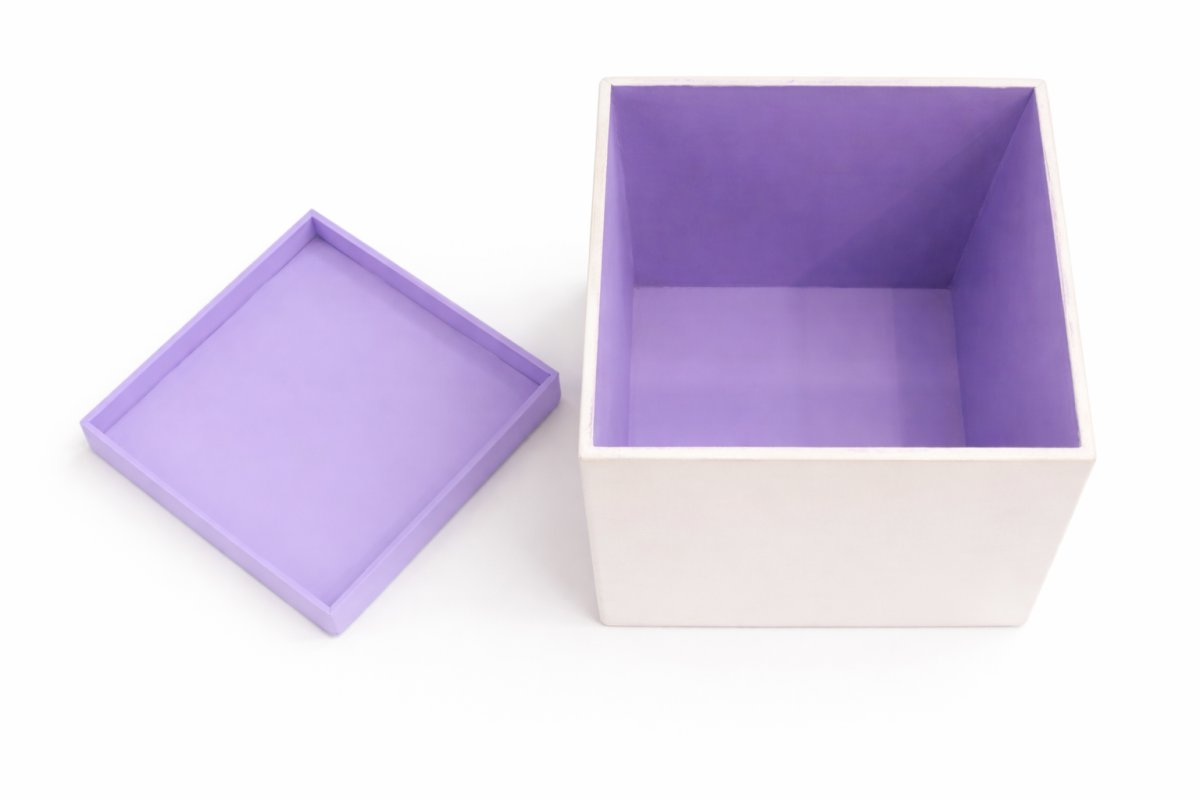 Caja de Madera Artesanal con Tapa Decorado a Mano