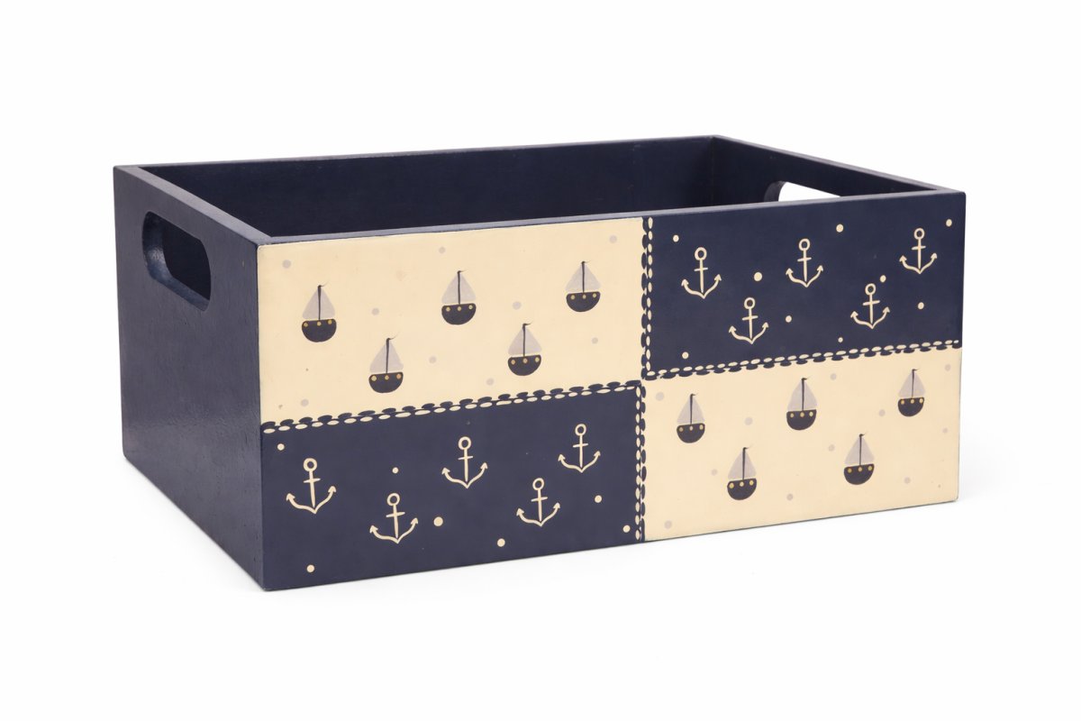 Caja de Madera Artesanal PortaCosmetico Decoracion a Mano