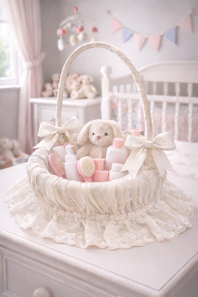 Canasto PortaCosmetico Forrado Broderie