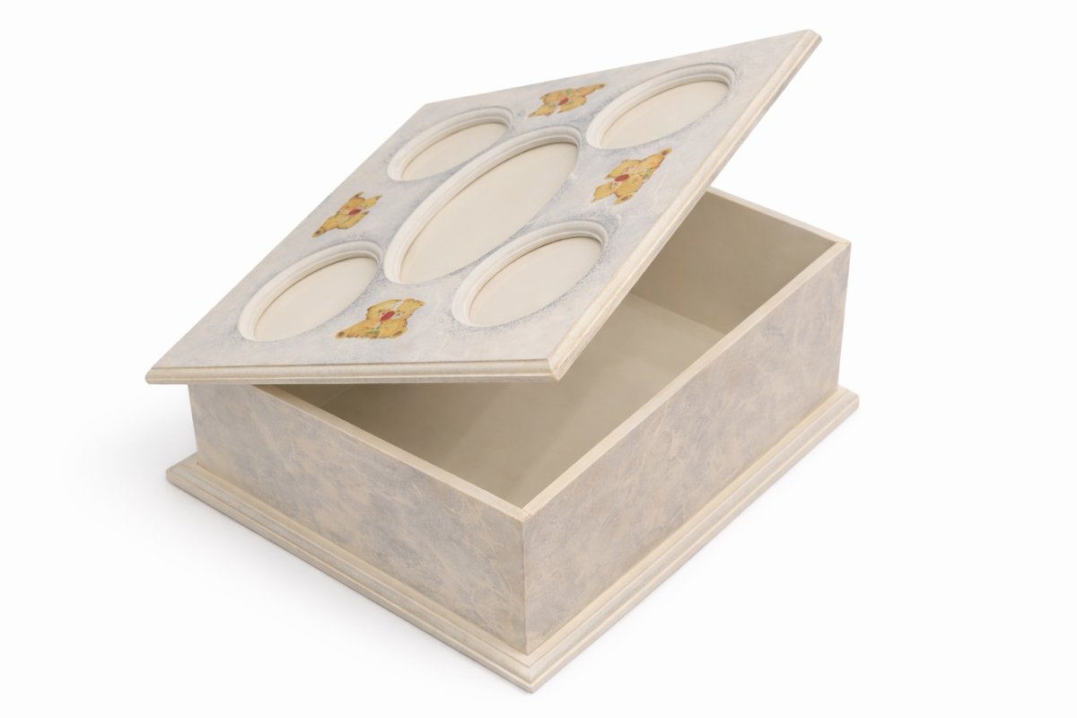 PortaCosmetico Caja de Madera Artesanal Decorado a Mano