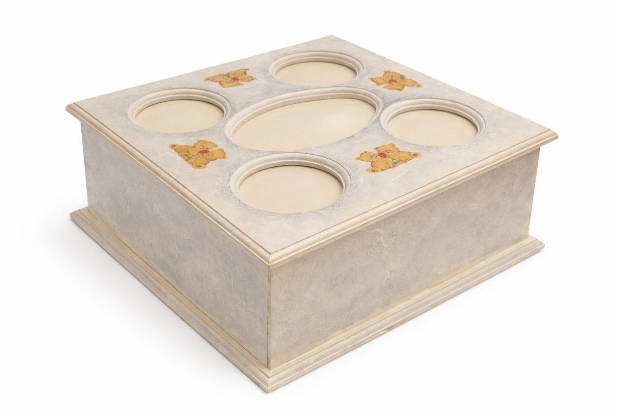 PortaCosmetico Caja de Madera Artesanal Decorado a Mano