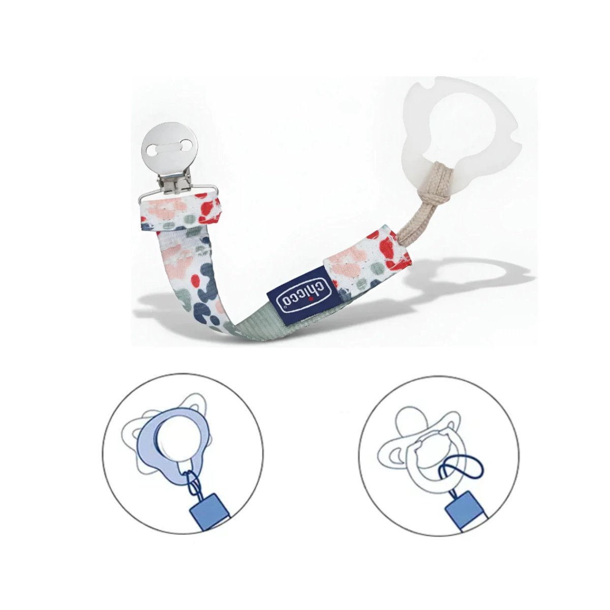 Porta Chupete 2 En 1 Fashion Clip