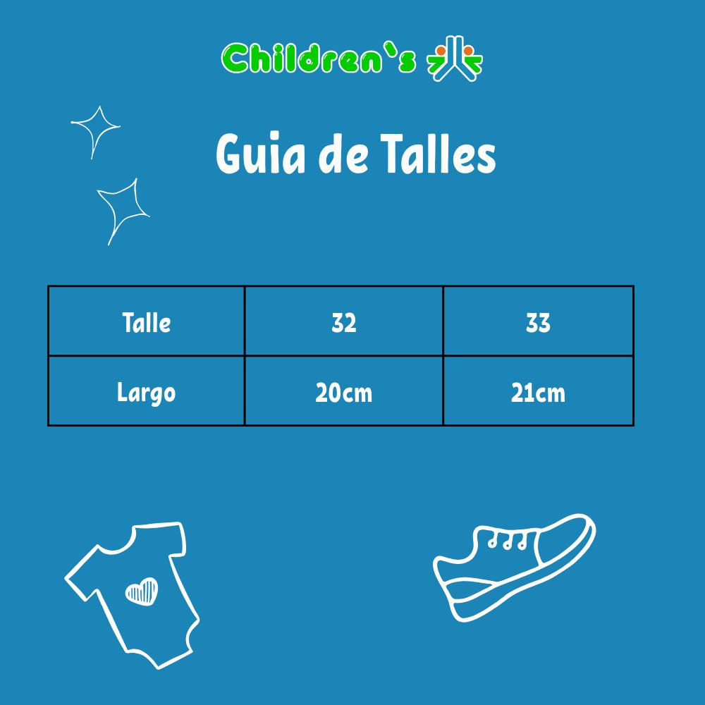 Guia de talles Nautico Cordon