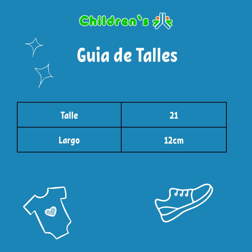 Guia de talles Nautico con Cordon