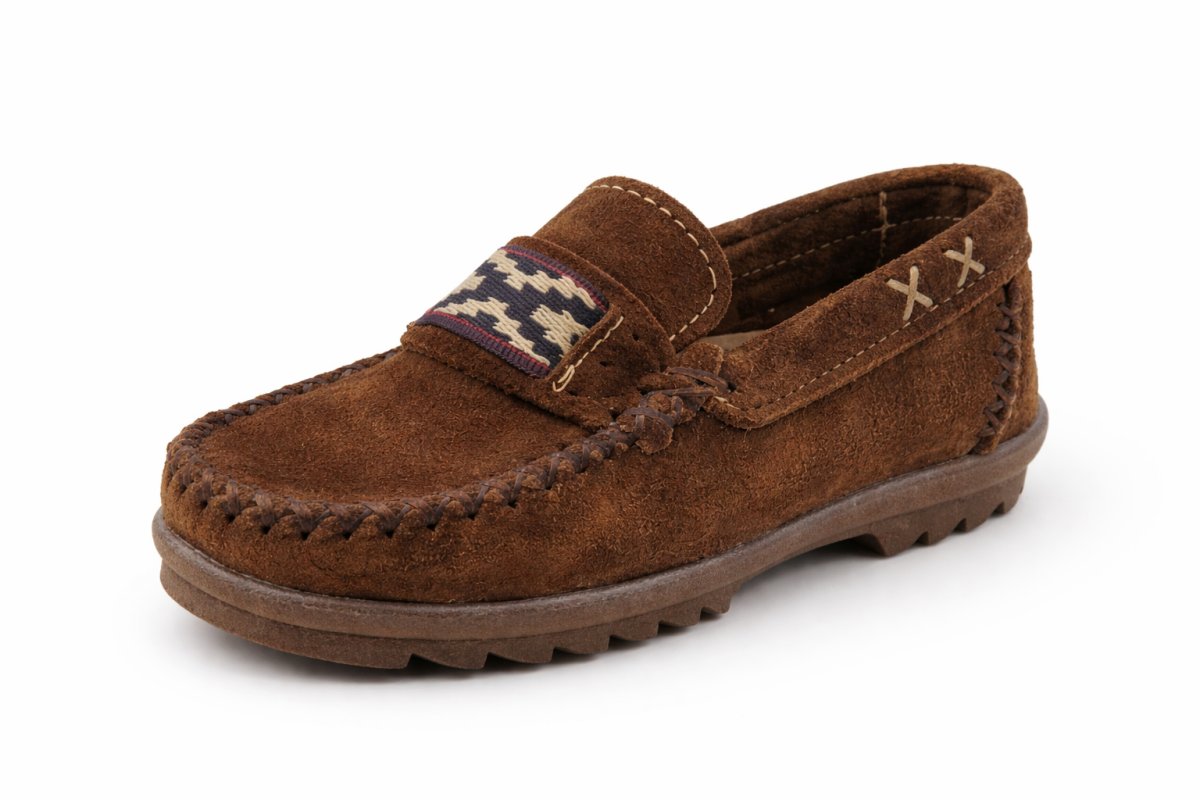 Mocasin Terminacion a Mano Cuero