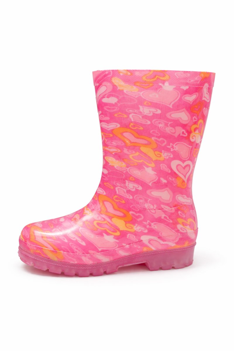 Bota de Lluvia Estampada Base Transparente