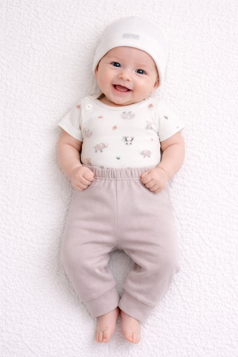 Ajuar 3 Piezas Medio Osito Sin Pie Body Gorro