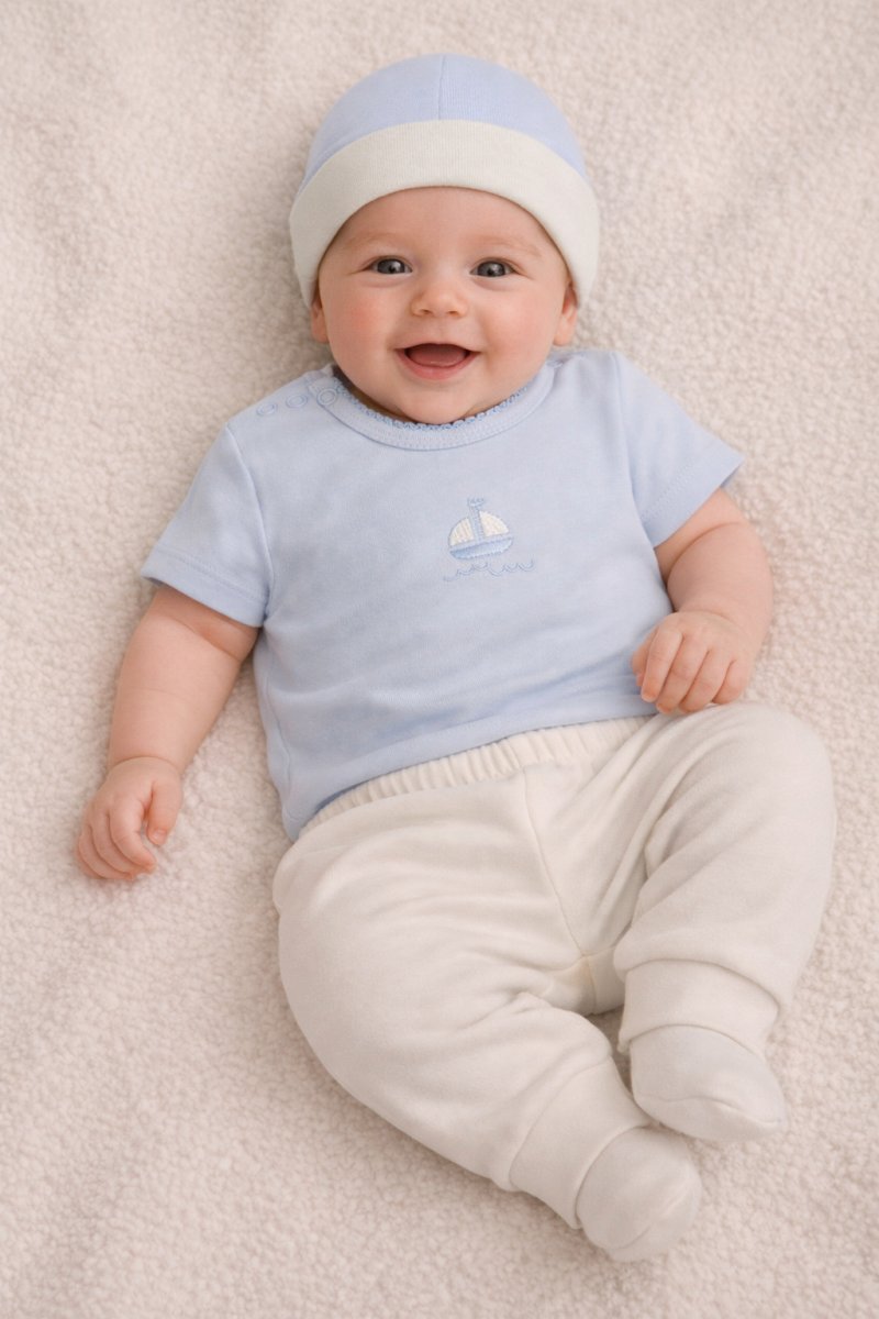 Ajuar 3 Piezas Medio Osito Sin Pie Body Gorro