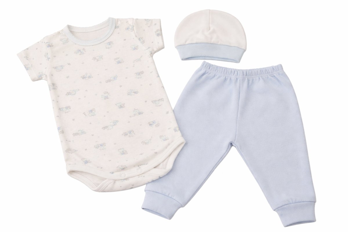 Ajuar 3 Piezas Medio Osito Sin Pie Body Gorro