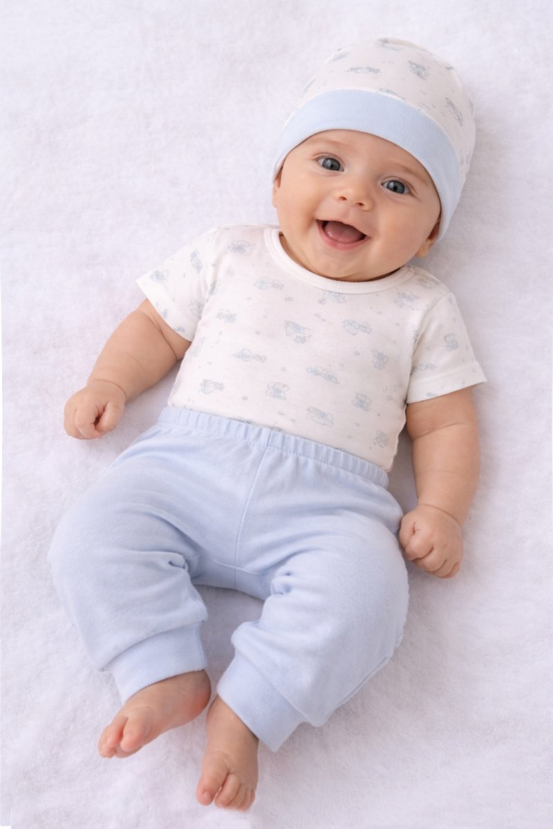 Ajuar 3 Piezas Medio Osito Sin Pie Body Gorro